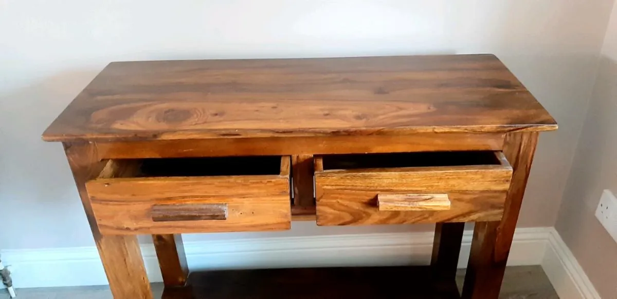 Consol Table - Solid Wood - Image 4