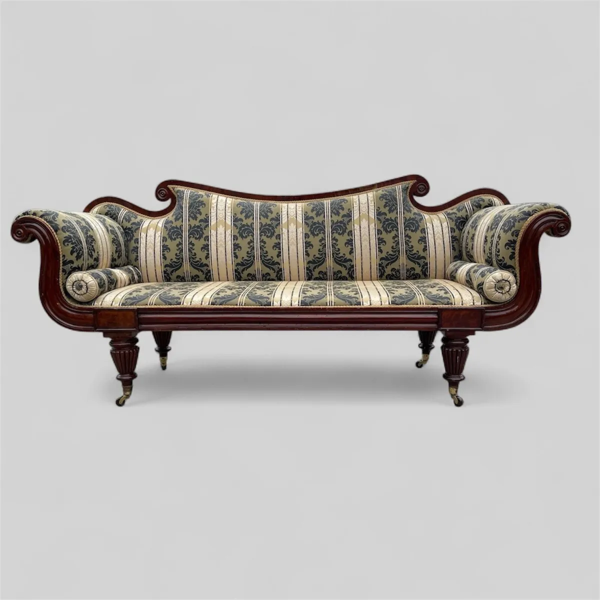 Irish regency mahogany sofa - Image 1