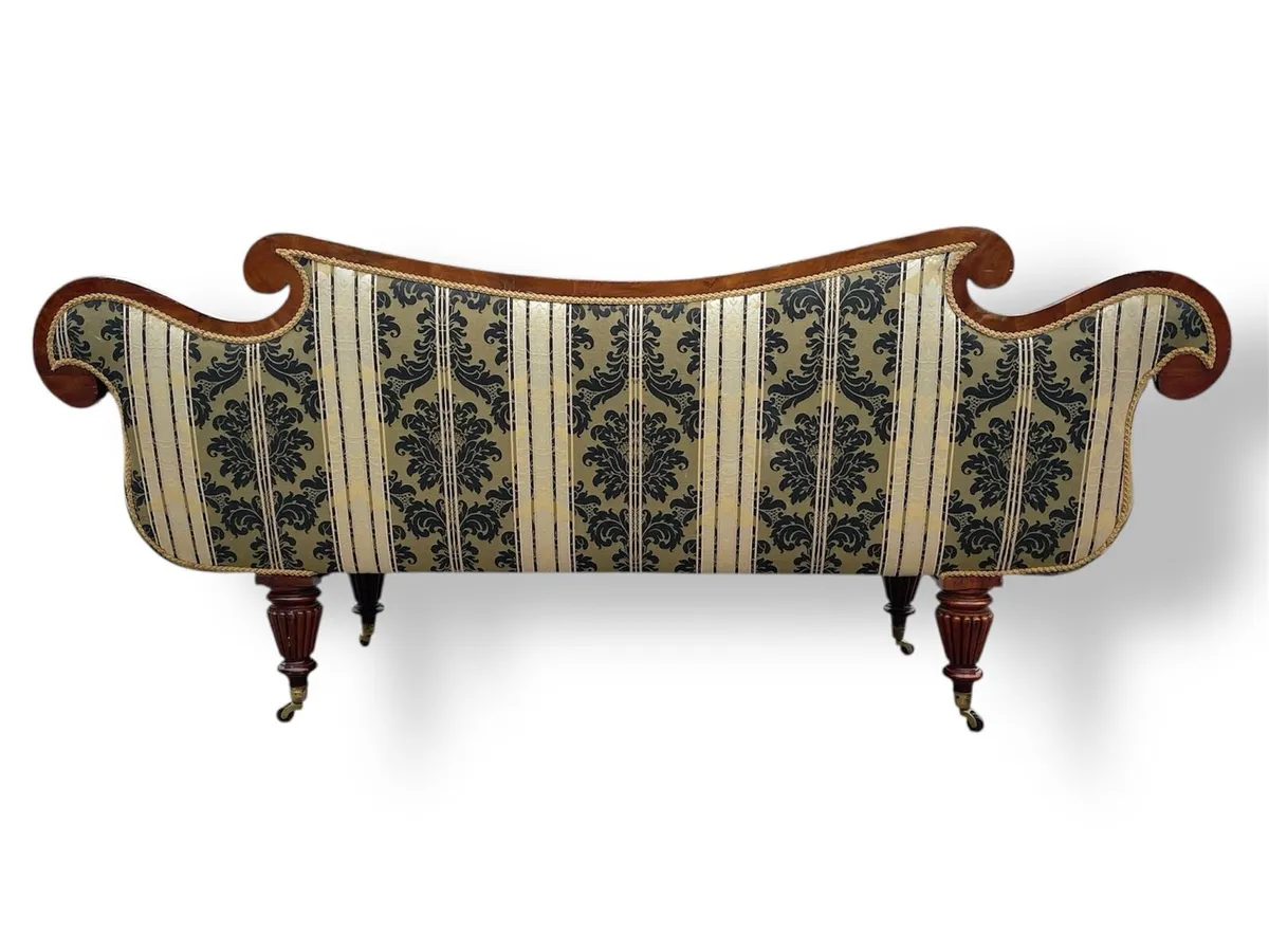 Irish regency mahogany sofa - Image 3