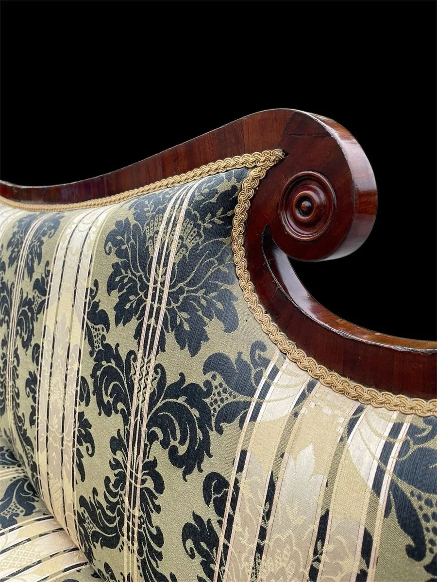 Irish regency mahogany sofa - Image 4