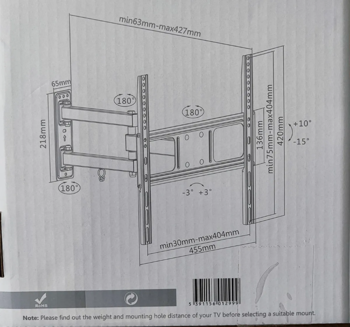 TV Wall Bracket - Image 2