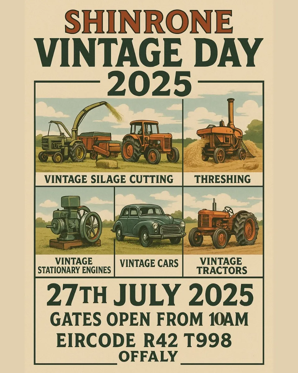 Shinrone Vintage Day, All Exhibitors Welcome - Image 1