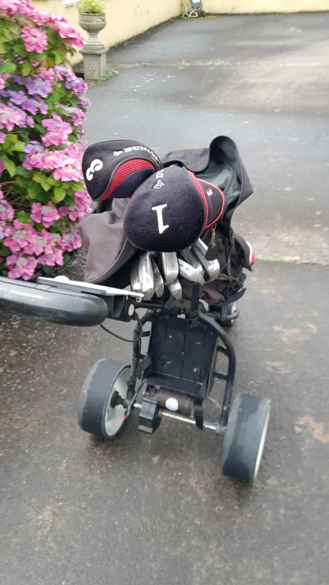 Golf Lefthand, men,Golf clubs and mobile club whee - Image 2