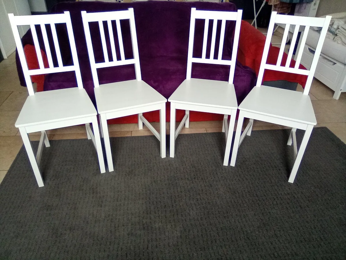 IKEA Stefan Chairs White (Need touchup/work!)