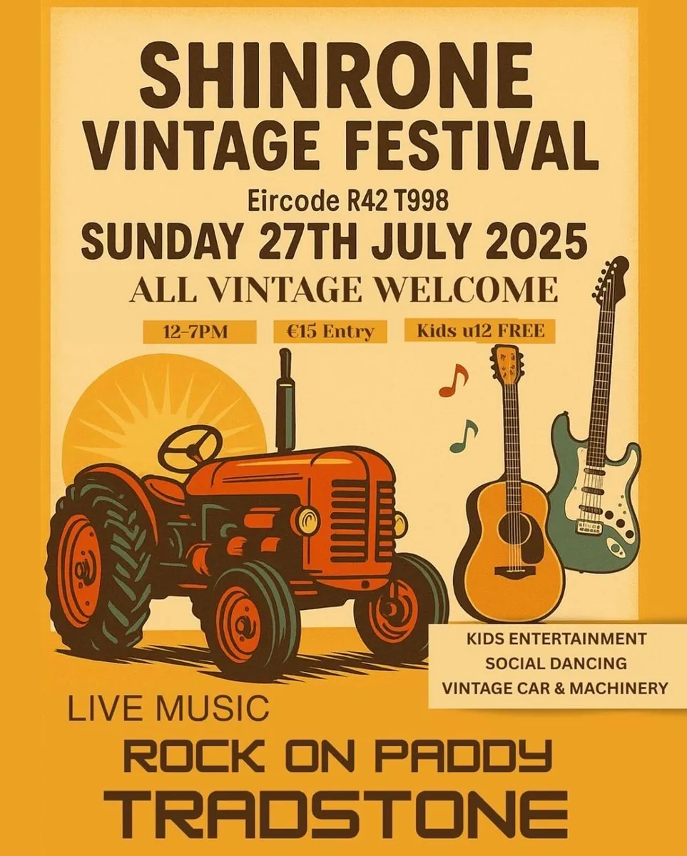 Shinrone Vintage Day, All exhibitors welcome - Image 3