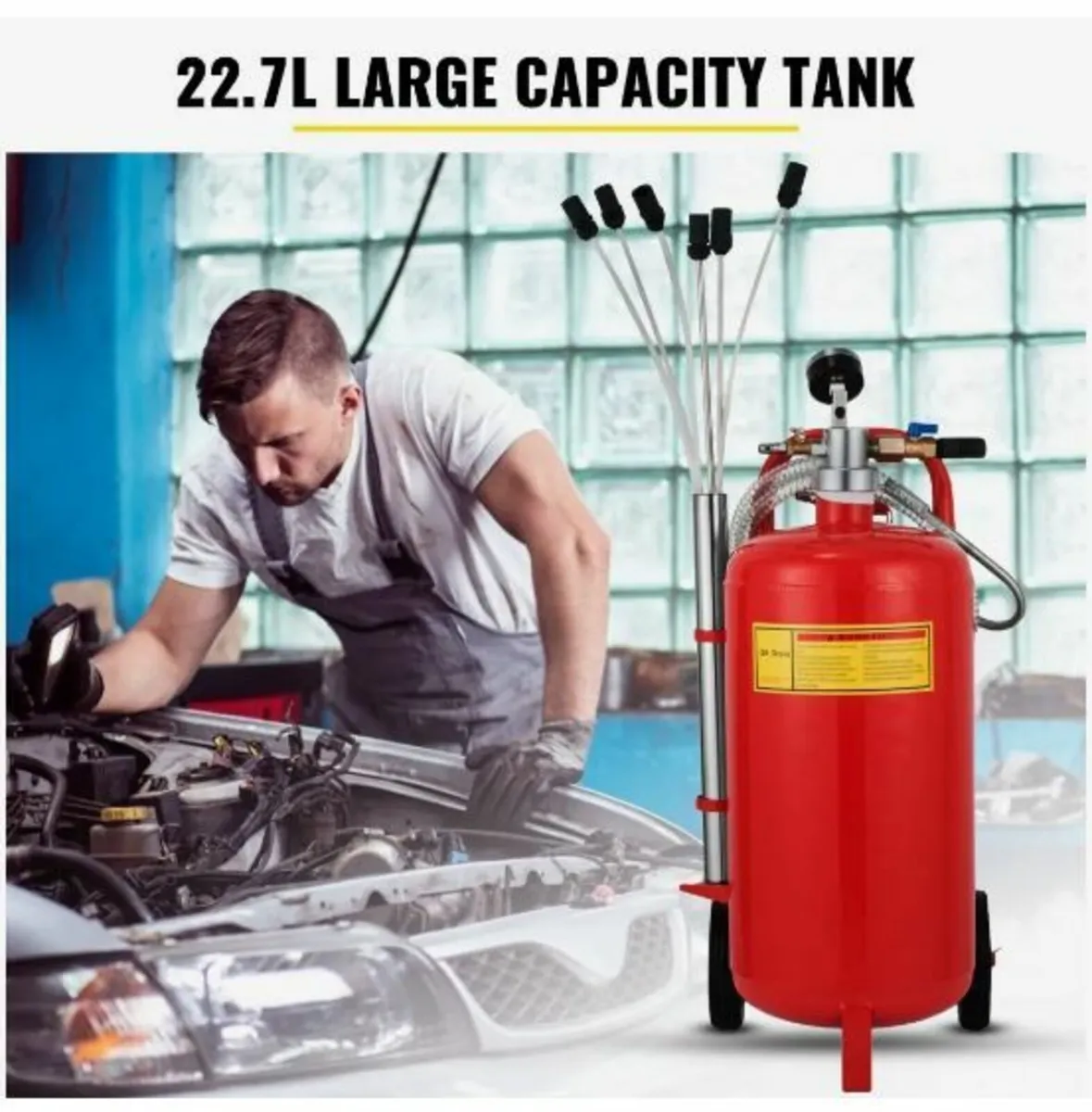 5 Gallon/22.7L Oil Extractor, Portable Air - Image 2