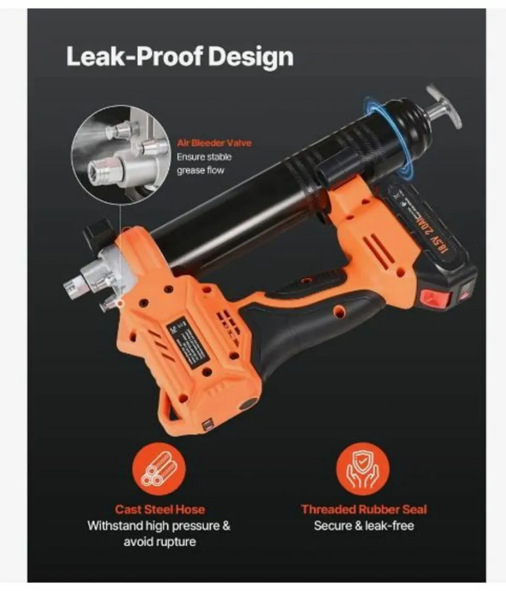 Cordless Grease Gun 8000 PSI 20V Battery - Image 3