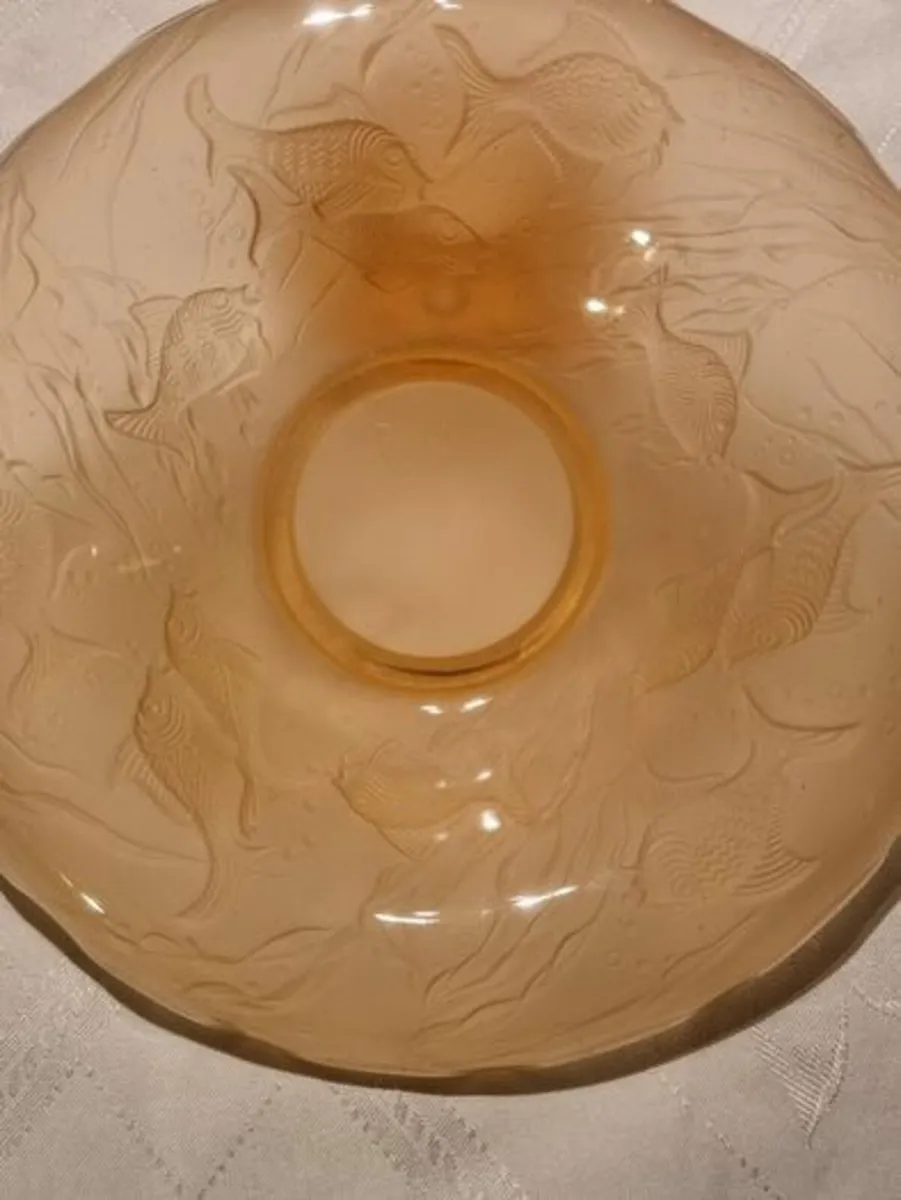 Art Deco Glass Rose Bowl - Image 1