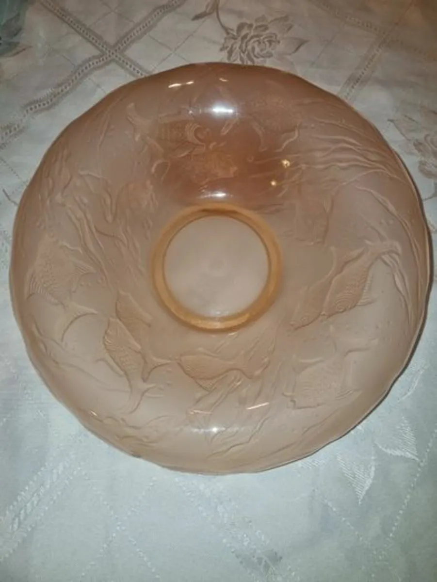 Art Deco Glass Rose Bowl - Image 4