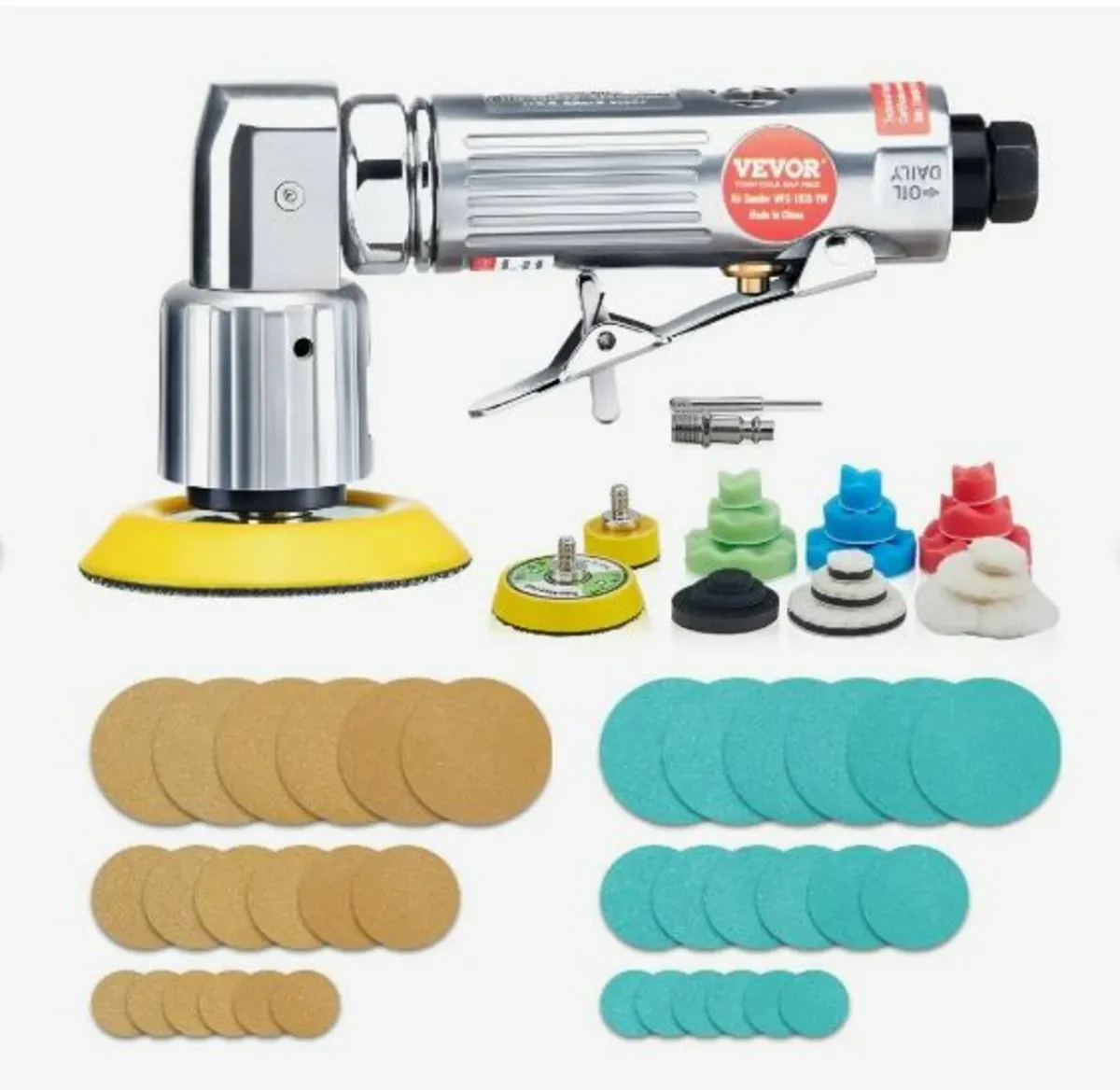 Mini Air Sander, 1"/2"/3" Random Orbital Air Sande - Image 1