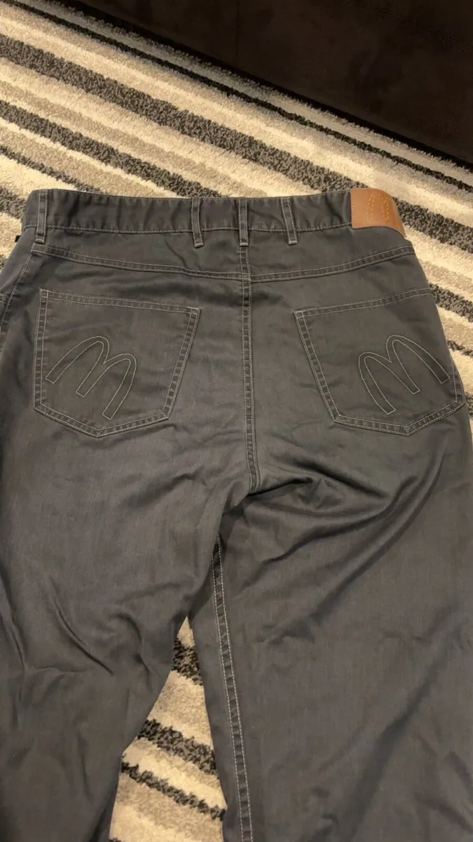Grey McDonalds Employee Trousers size M - Image 1