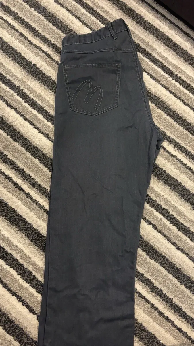 Grey McDonalds Employee Trousers size M - Image 2
