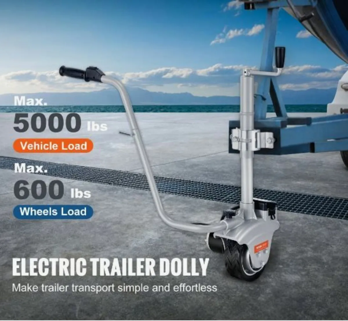 Electric Trailer Dolly, 5000lbs Towing Capacity - Image 2