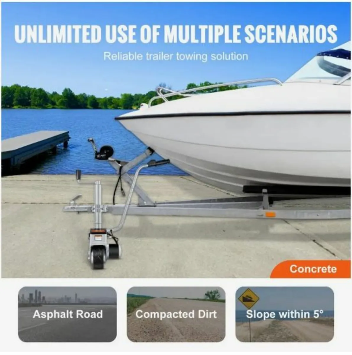 Electric Trailer Dolly, 5000lbs Towing Capacity - Image 4