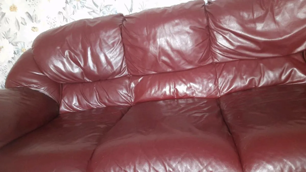 Leather Sofa 3 seater - Image 1
