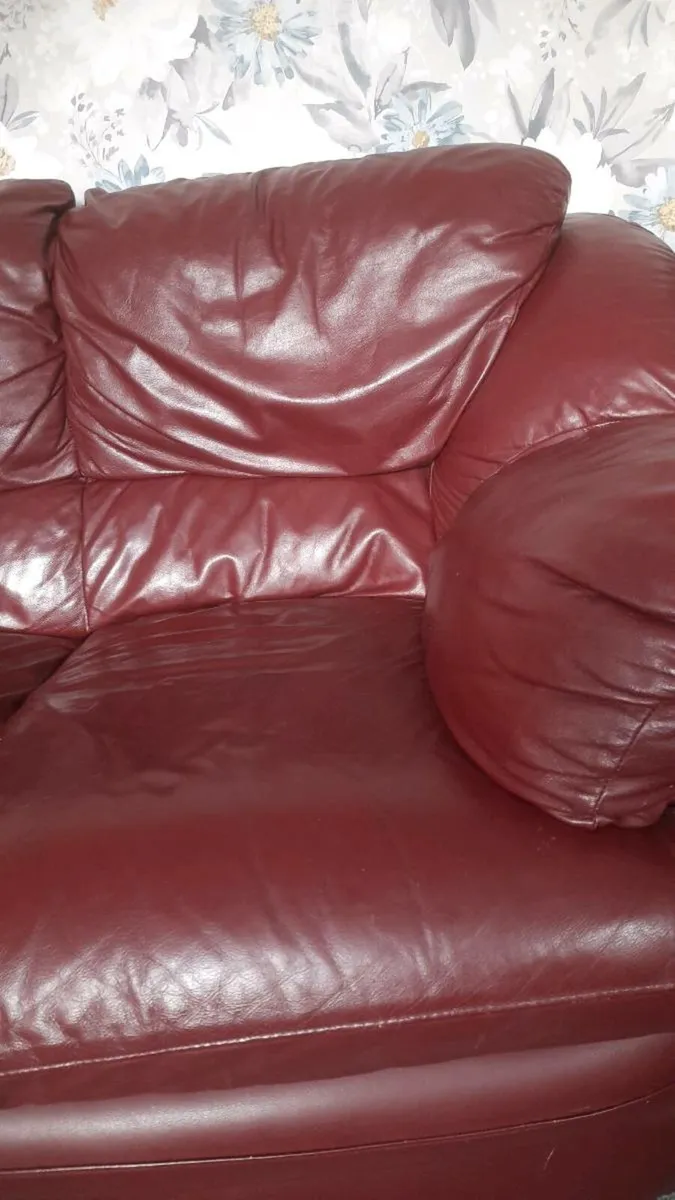 Leather Sofa 3 seater - Image 2