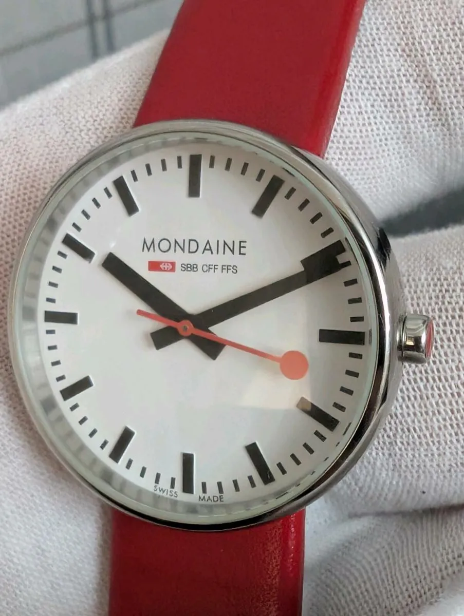 Mondaine SBB Swiss Railway Watch As New - Image 1