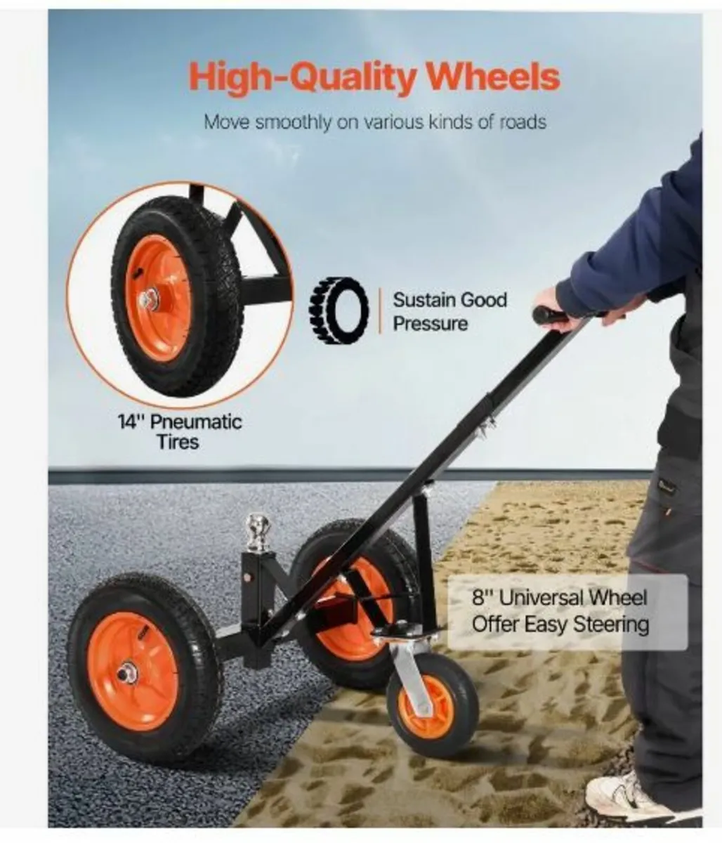 1000lbs Trailer Dolly 16.7 and 22 in Adjustable - Image 4