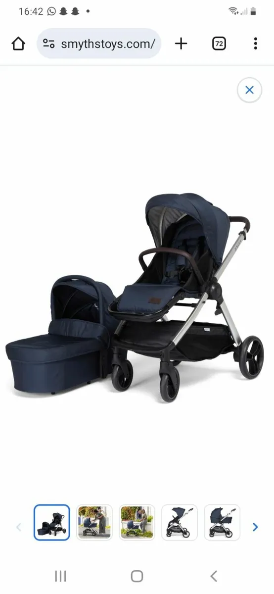 Baby bath next to me buggy  moses basket - Image 2