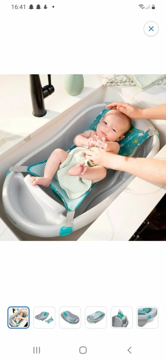 Baby bath next to me buggy  moses basket - Image 4