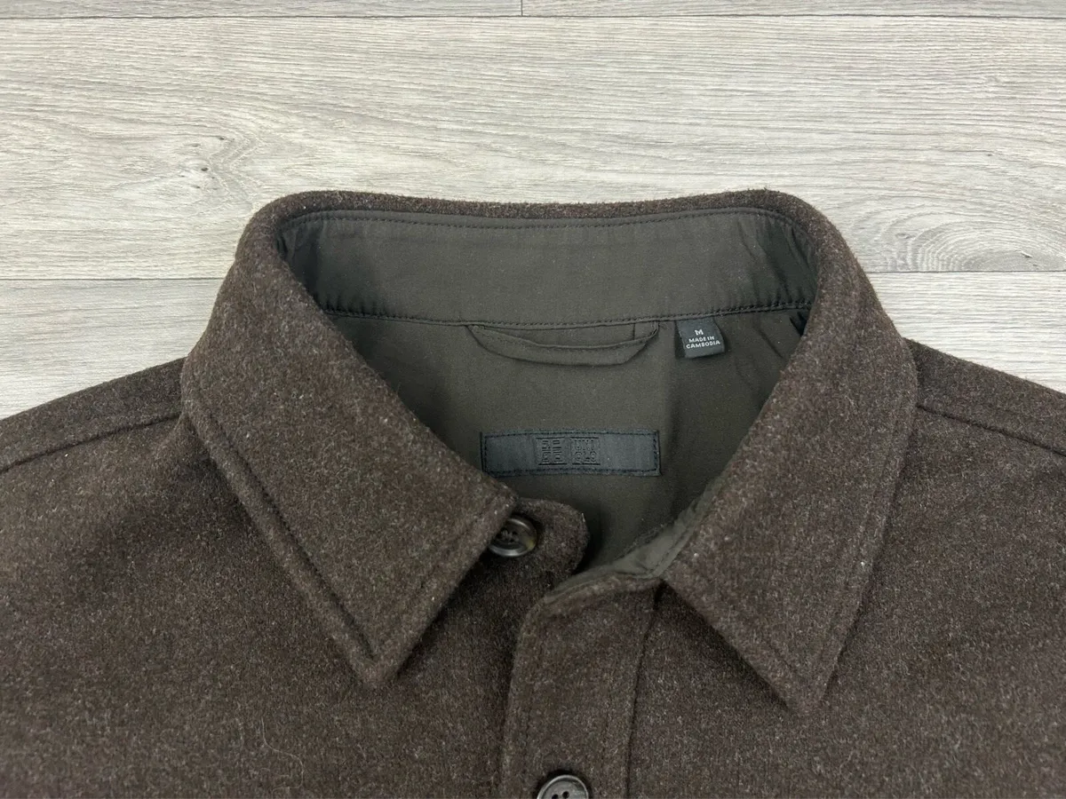 Uniqlo Lined Overshirt Jacket Mens M/L - Image 3