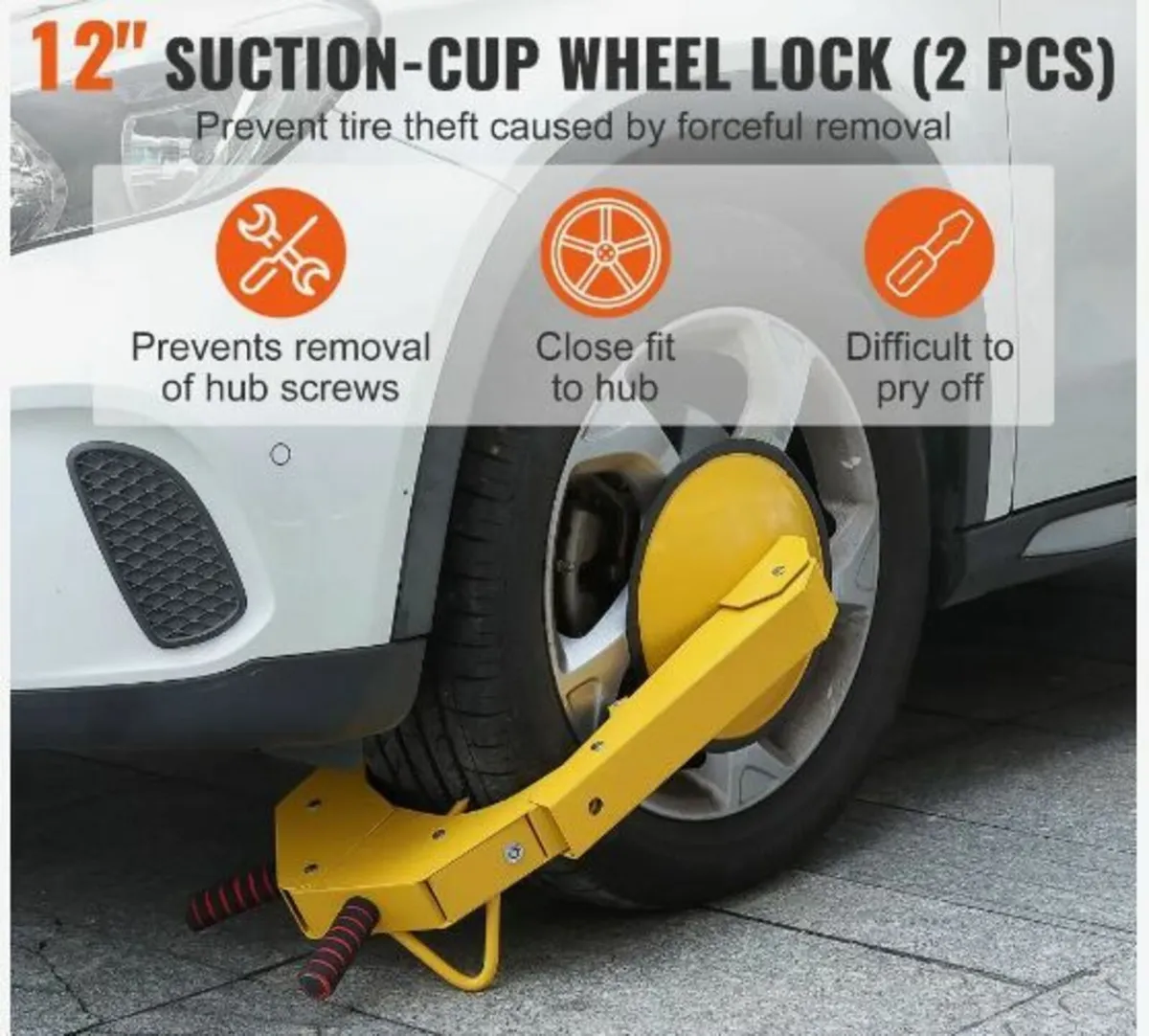 Wheel Lock Clamp, 2-Pack Trailer Wheel Lock - Image 3
