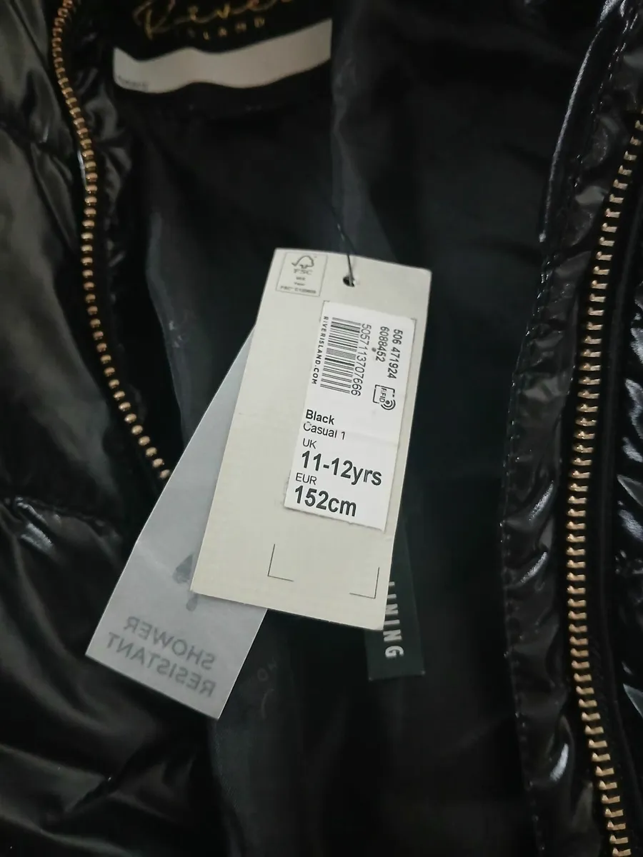 Girls River Island Coat Age:11-12 - Image 1