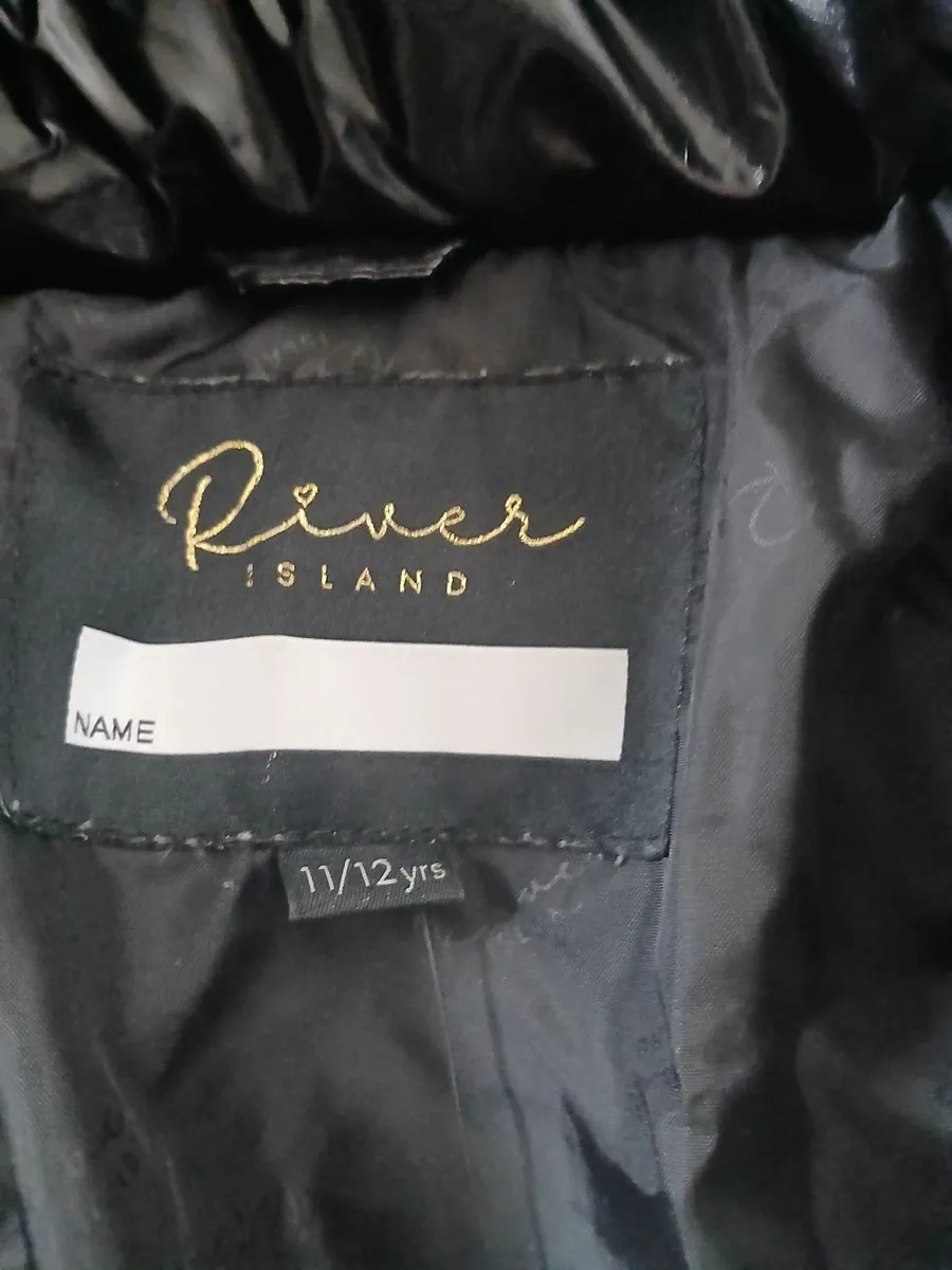Girls River Island Coat Age:11-12 - Image 2