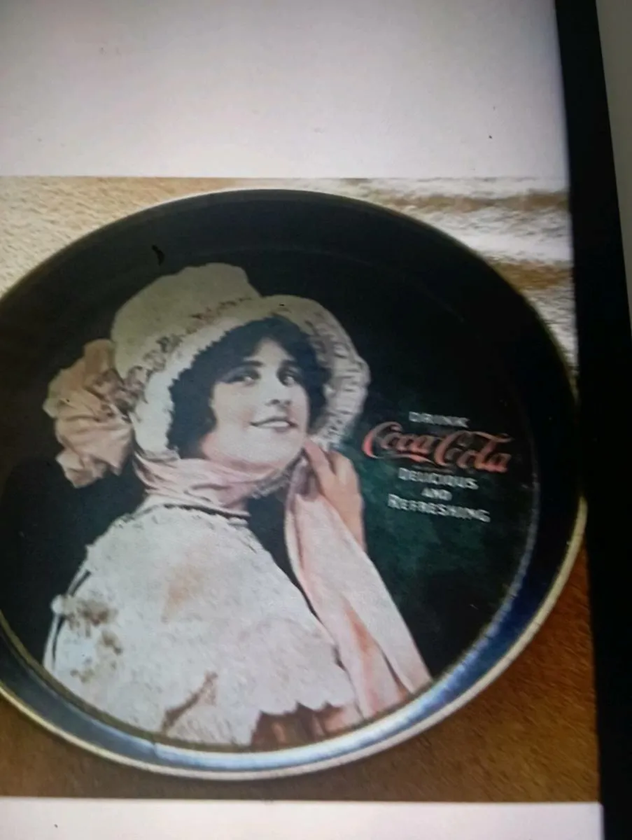 VINTAGE COCA COLA MEMORABIILIA STEAL   TRAY. - Image 1