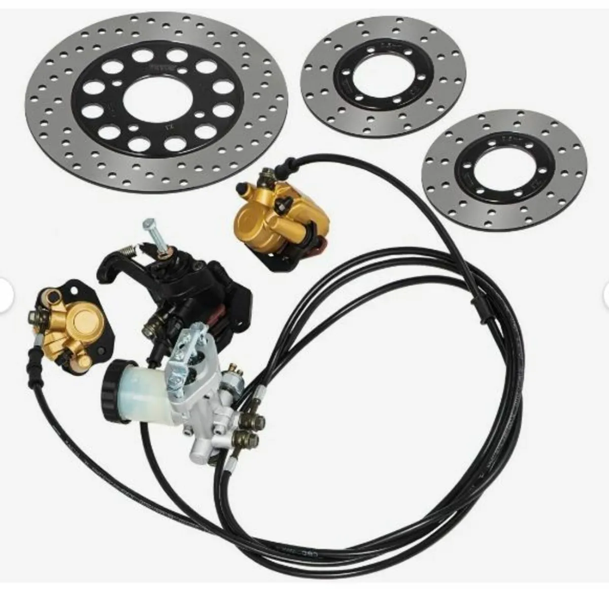 Complete Go-Kart Brake Master Cylinder Kit - Image 1
