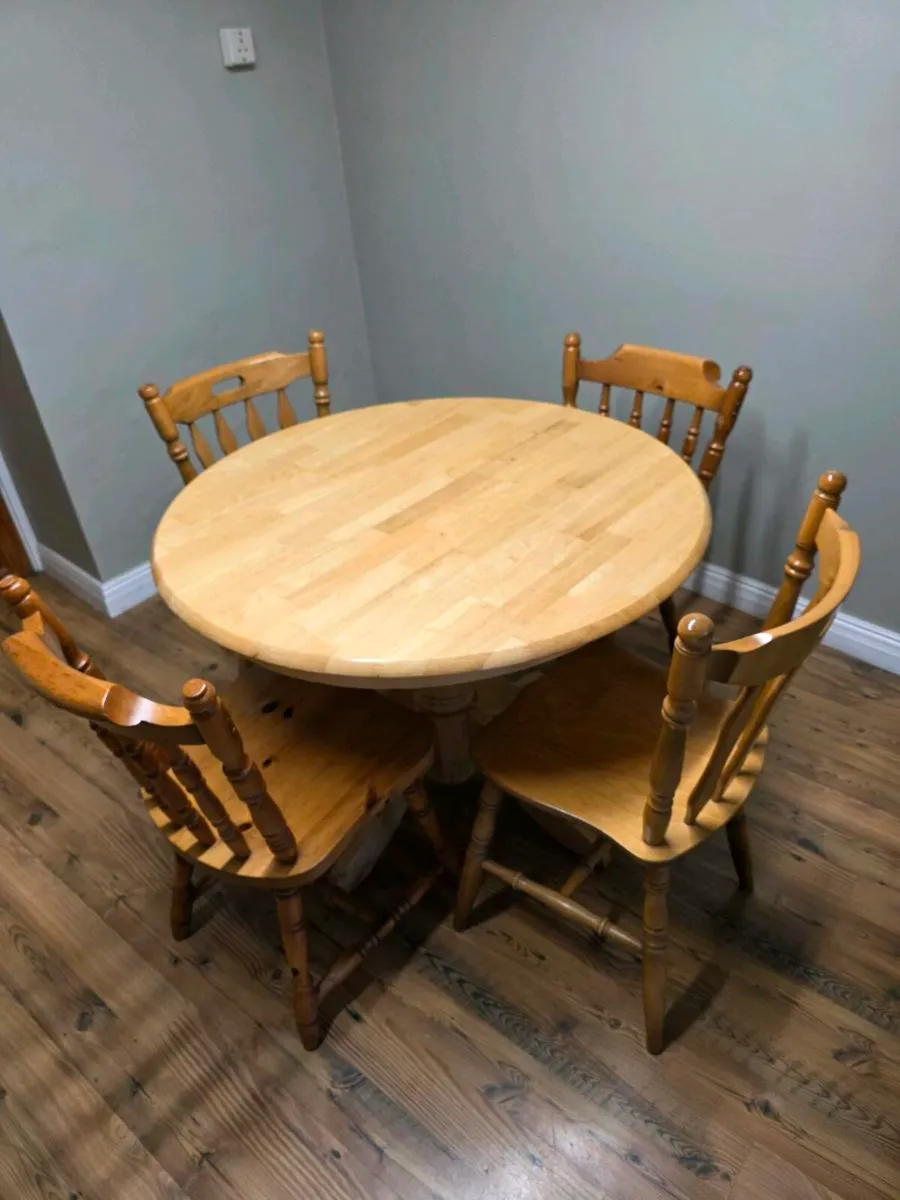 Table and 4 Chairs - Image 2