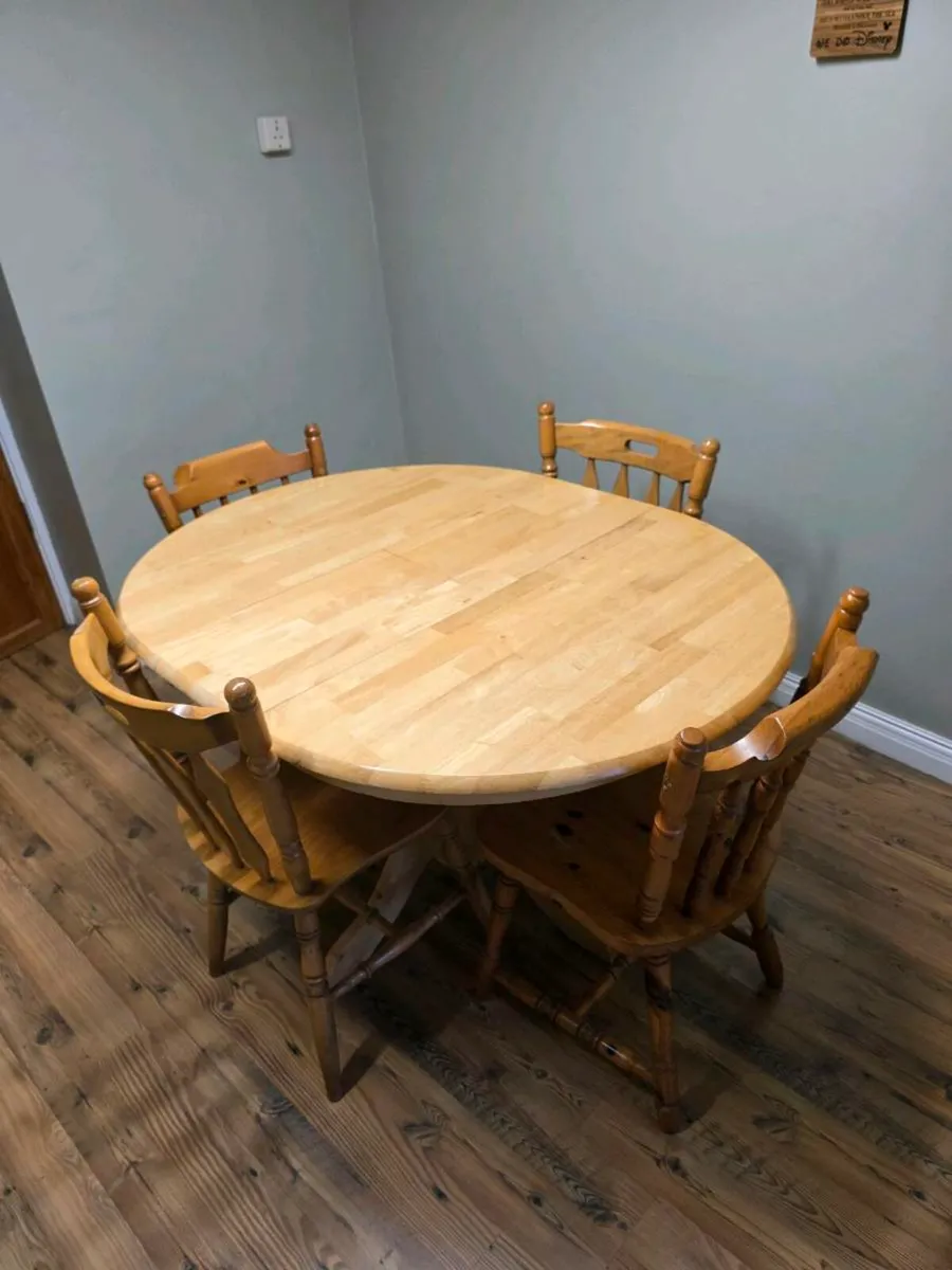 Table and 4 Chairs - Image 1