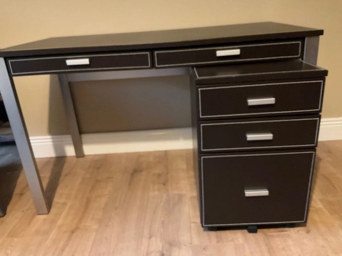 Modern Desk & Filing Cabinet - Image 3