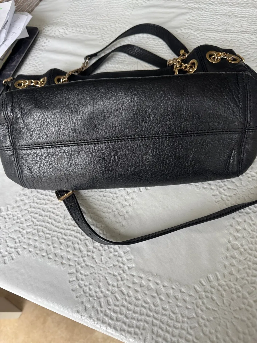Black leather michael Kors chain shoulder bag - Image 2