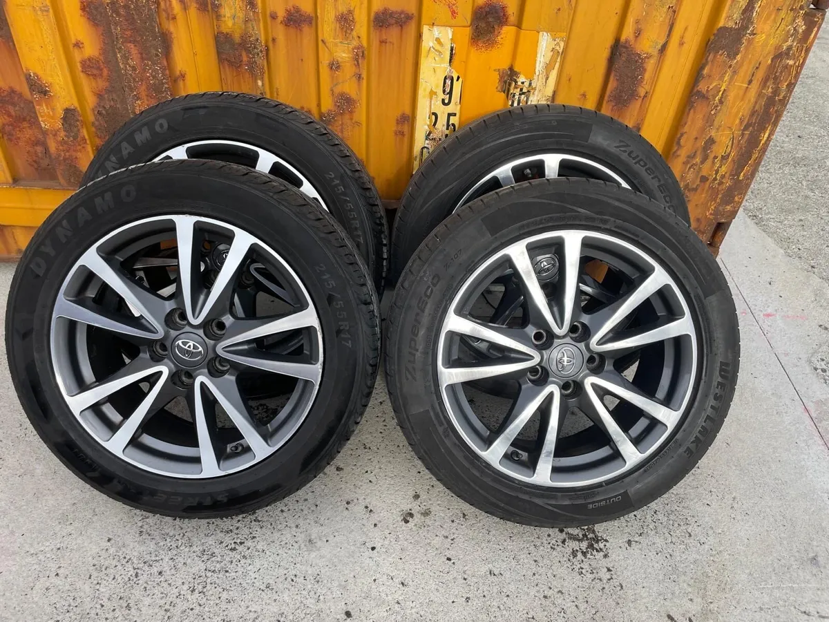 Toyota Avensis Alloy Wheels & Tyres 215/55R17 - Image 4