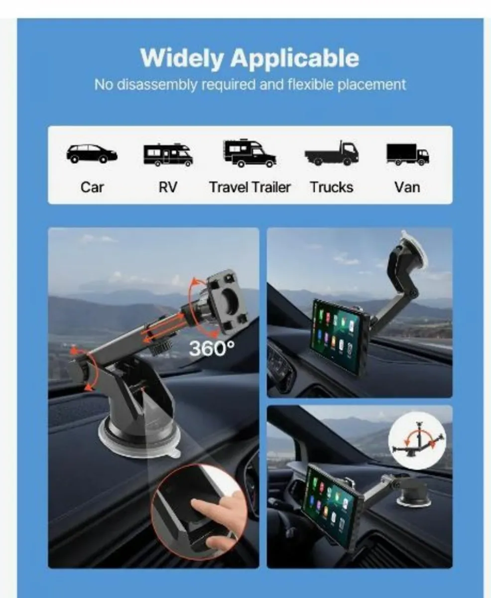 Car Stereo Radio CarPlay Touchscreen 10 in Apple - Image 2