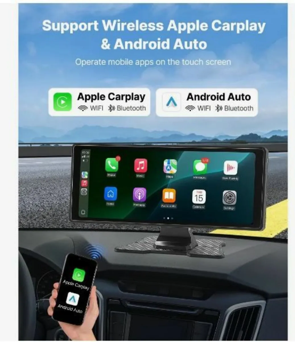 Car Stereo Radio CarPlay Touchscreen 10 in Apple - Image 3