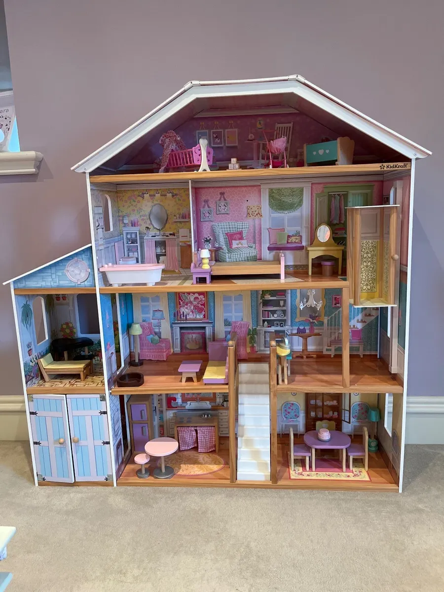 KidKraft Wooden Dolls House - Image 1