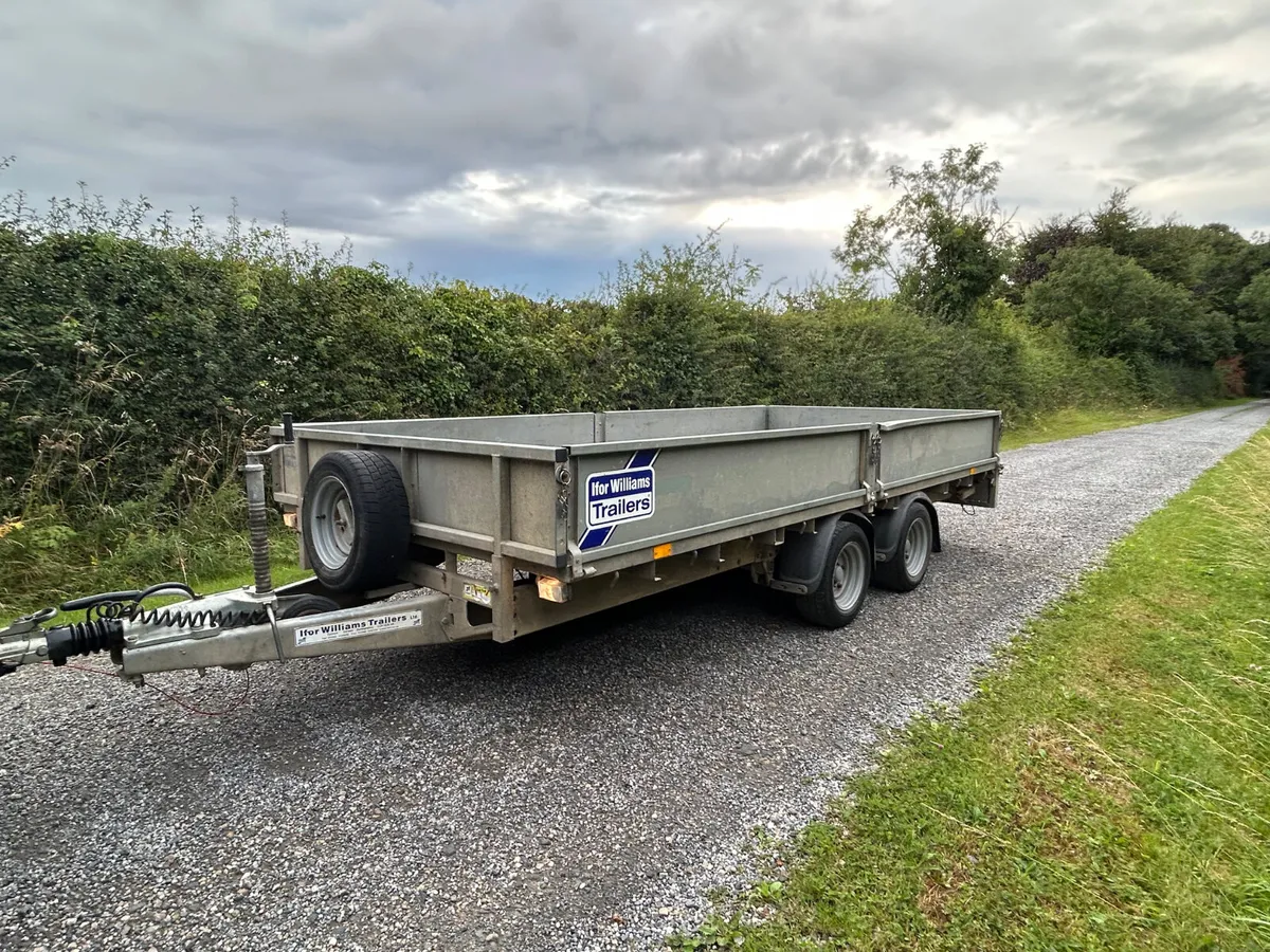 Ifor Williams 14x6.6 Twin Axle Dropside Trailer - Image 1