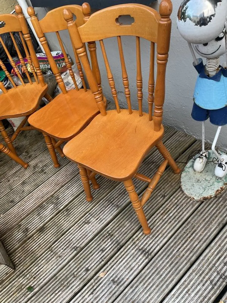solid pine chairs - Image 2