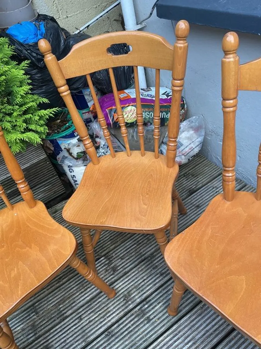 solid pine chairs - Image 3