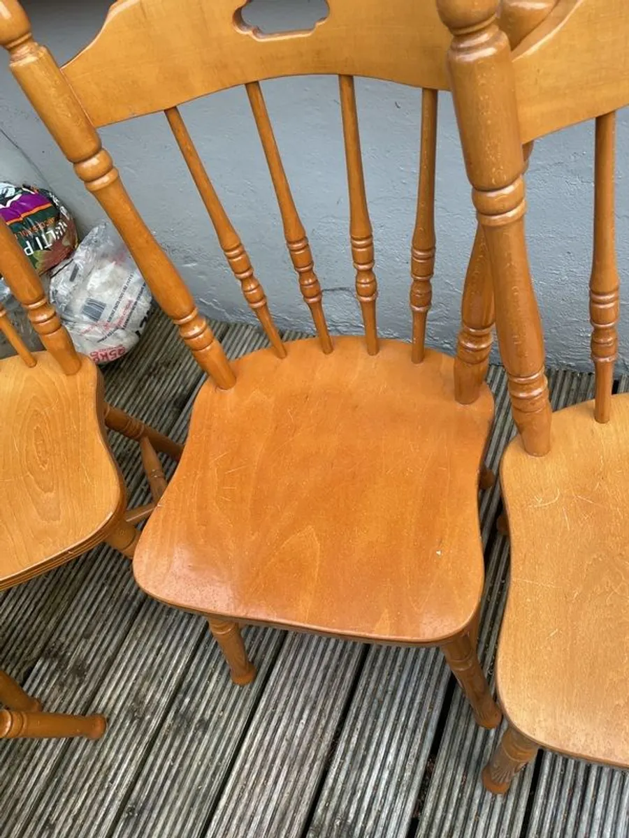 solid pine chairs - Image 4
