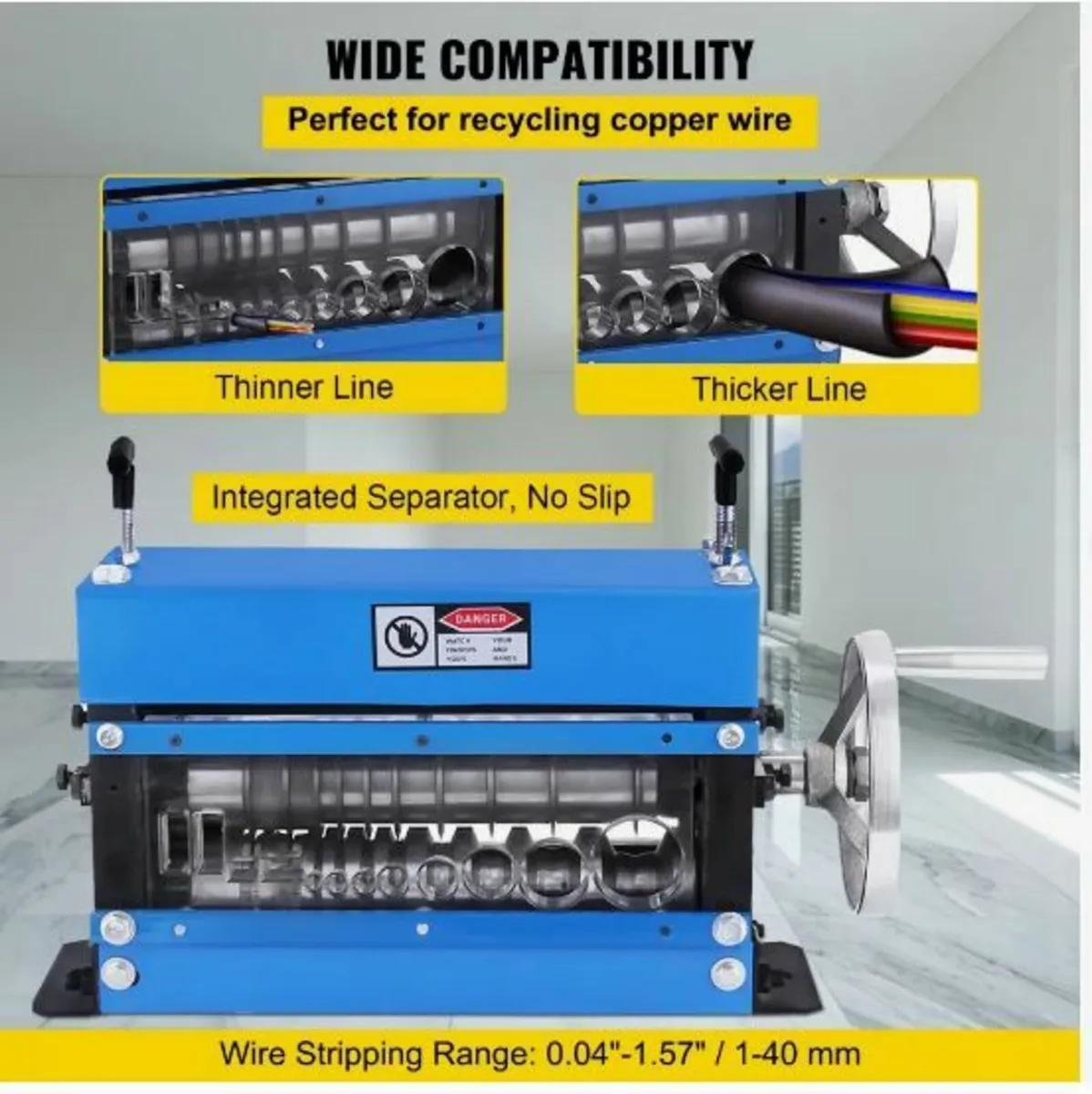 Manual Wire Stripping Machine 40mm 10 Blades - Image 2