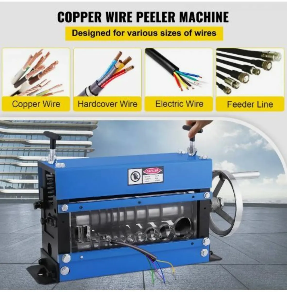 Manual Wire Stripping Machine 40mm 10 Blades - Image 3