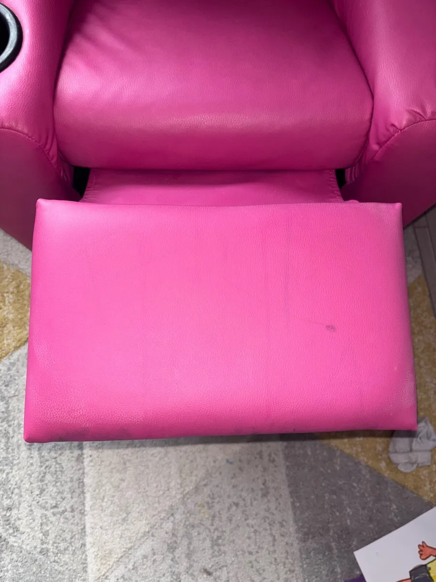 Childs Recliner Chair - Pink - Image 3
