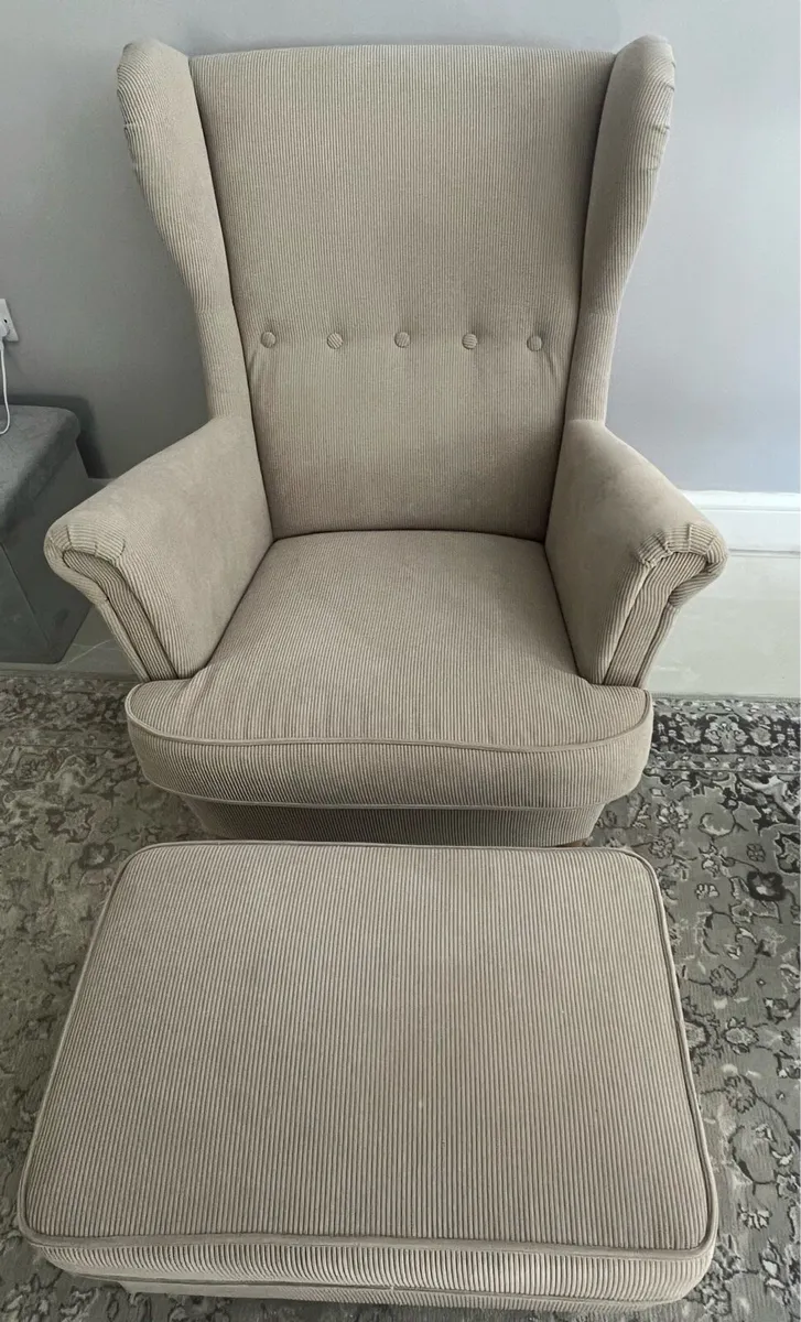 Single Arm Chair & Stool - Image 1