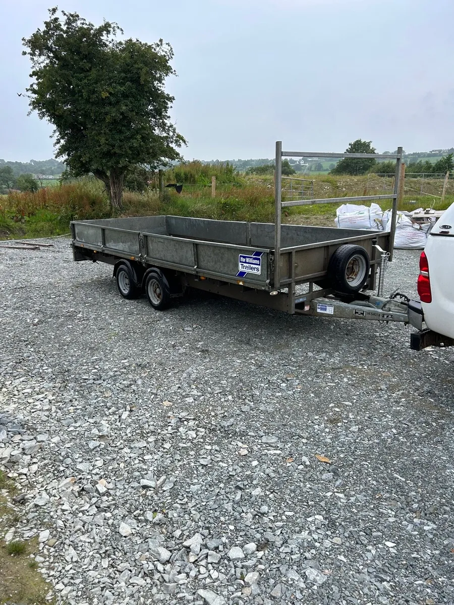 2017 ifor williams 16ft dropside trailer - Image 1