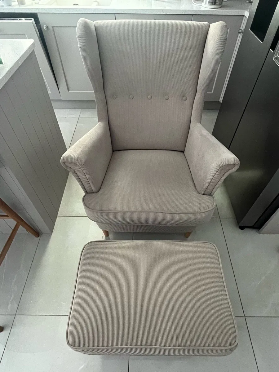 Single Arm Chair & Stool - Image 1
