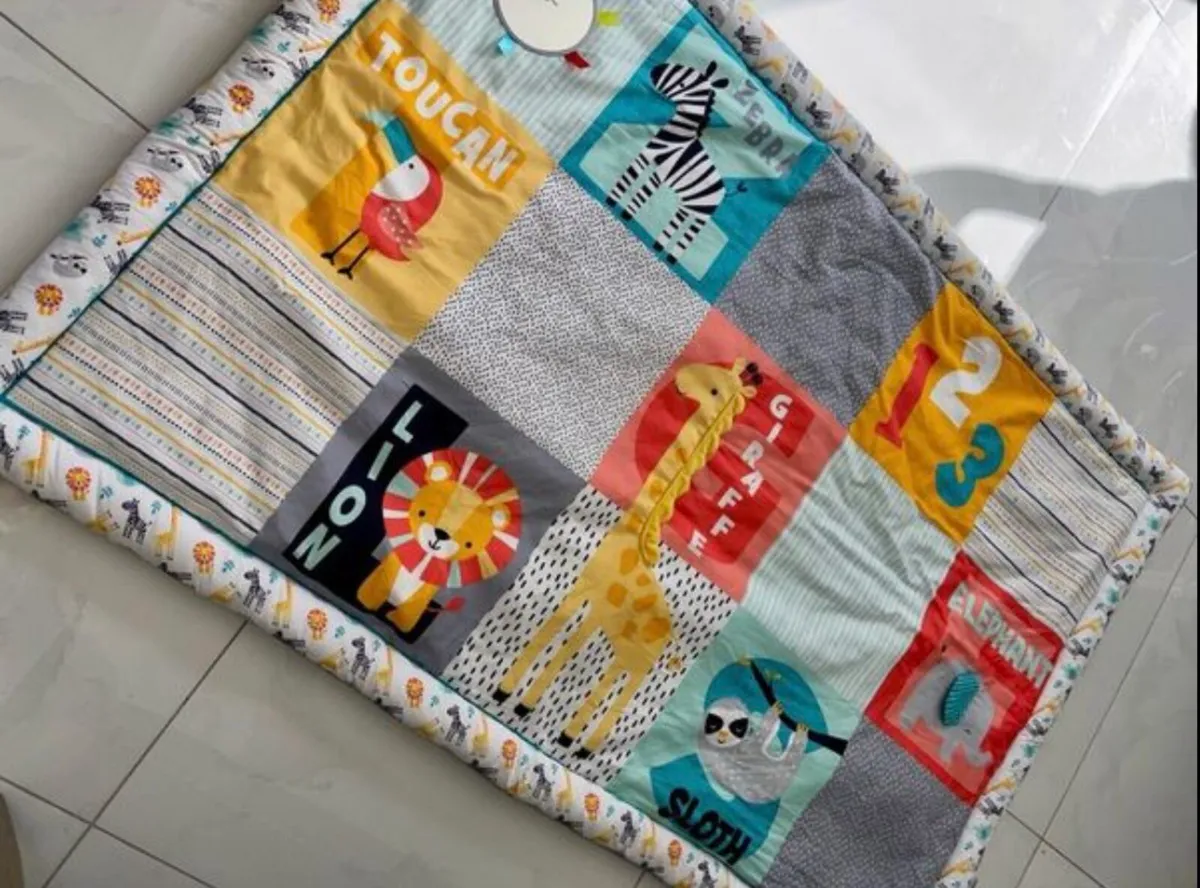 BabyZee Safari Reversible Play Mat - Image 1