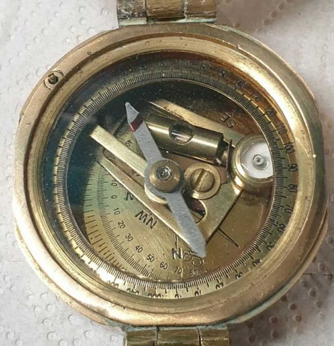Vintage Brass Compass - Image 4